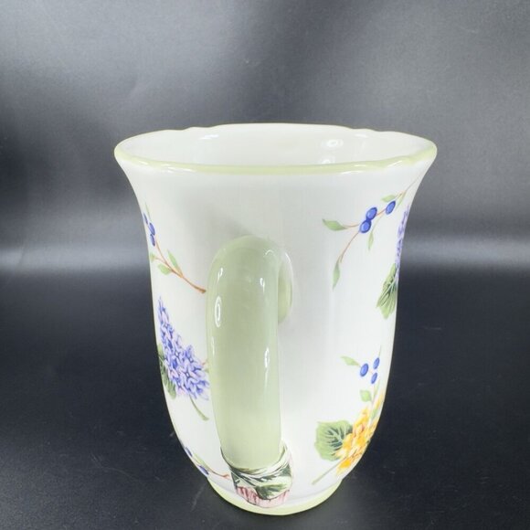 Princess House Garden Floral Ceramic Mugs Cups 12 Oz Ceramic Mug Cup Set 2 - Picture 11 of 16
